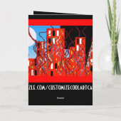 クールで黒い及びオレンジSFのスポーツ・ファンのベースボールカード カード (裏面)