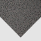 クールで黒い灰色のチータのプリントのモノグラム 薄葉紙 (詳細)