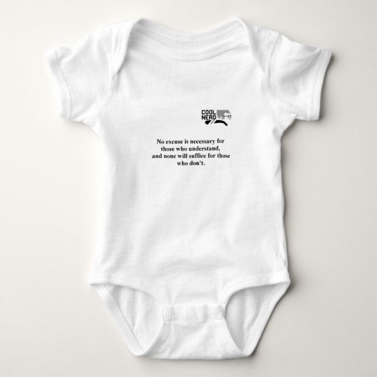 クールなおたくのティー-弁解 Tシャツ (正面)