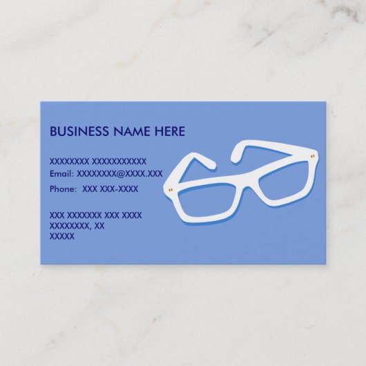 クールなおたくガラス 名刺 (正面)