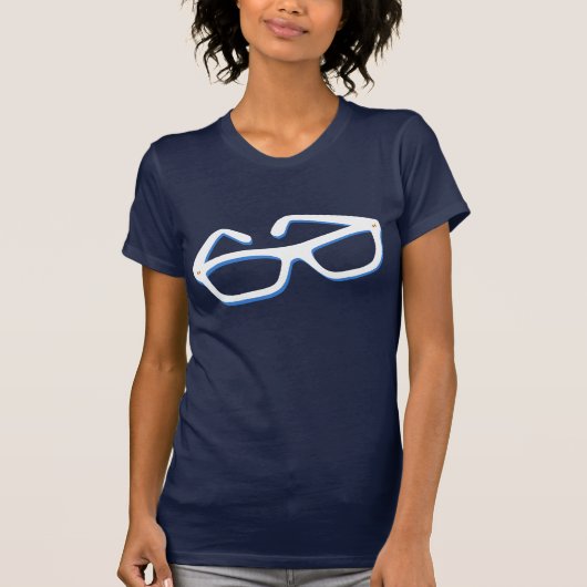 クールなおたくガラス Tシャツ (正面)
