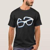 クールなおたくメガネ Tシャツ (正面)