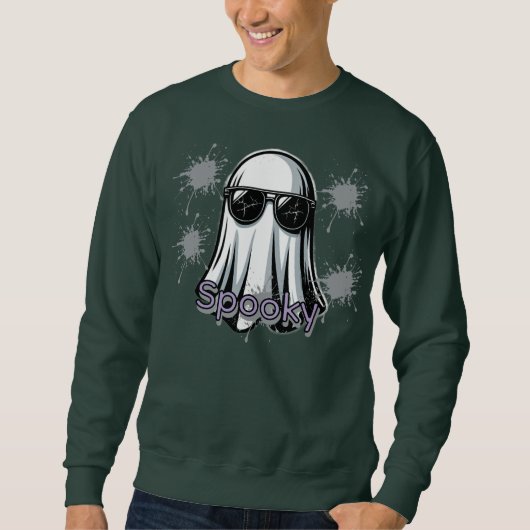 クールなおばけTシャツ スウェットシャツ (正面)