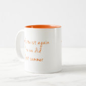 クールなおもしろいのオールディーズの歌のタイトル60sを再度ねじろう ツートーンマグカップ (正面左)