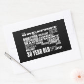 クールなおもしろいの第30誕生会のすばらしい30歳 長方形シール (封筒)