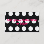 クールなお母さんの名刺 コーリングカード (裏面)