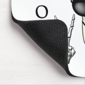 クールなお父さん- Oのビート族のスカル マウスパッド (コーナー)