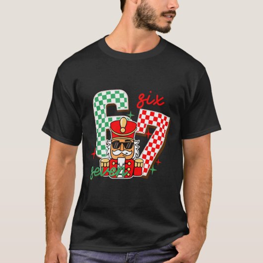 クールなくるみ割り人形のクリスマス 67 シックス セブン Gen Alpha S Tシャツ (正面)