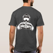 "クールなそりのBro"の木炭Sledders.comのTシャツ Tシャツ (裏面)