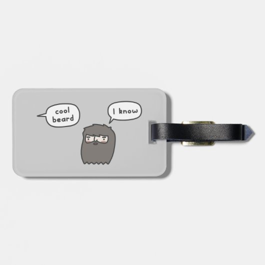 クールなひげ ラゲッジタグ (裏面横)