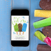 クールなひとり息子くんのファーストバースデー 招待状