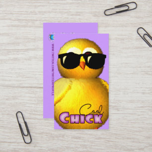 クールなひよこのおもしろいのプロフィールカード 名刺