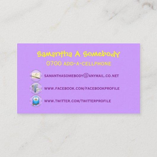 クールなひよこのおもしろいのプロフィールカード 名刺 (裏面)