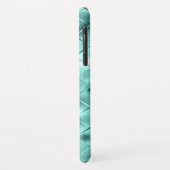 クールなアイスブルーのタイル模様 Case-Mate iPhoneケース (裏面/左)