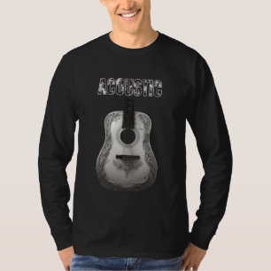 クールなアコースティックミュージック教師 Tシャツ