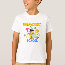 クールなアヒルのバックトゥスクールTシャツ Tシャツ