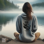 クールなアライグマがニワトリに乗る ファニーアーバンアニマル Tシャツ