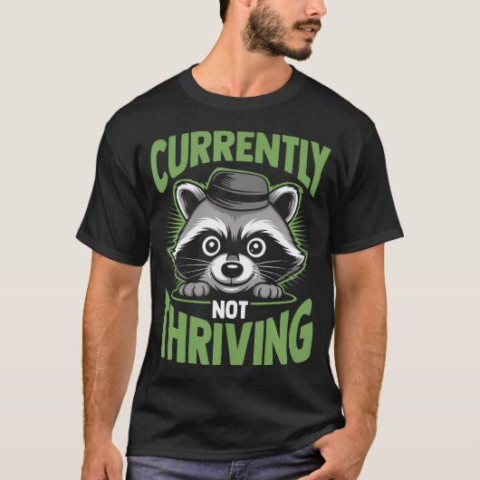 クールなアライグマは嫌 Tシャツ (正面)