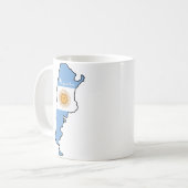 クールなアルゼンチン コーヒーマグカップ (正面左)
