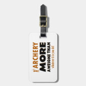 クールなアーチェリーのデザイン ラゲッジタグ (正面縦)