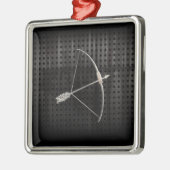 クールなアーチェリー メタルオーナメント (左)