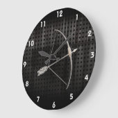 クールなアーチェリー ラージ壁時計 (傾斜)