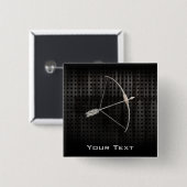 クールなアーチェリー 缶バッジ (正面&裏面)