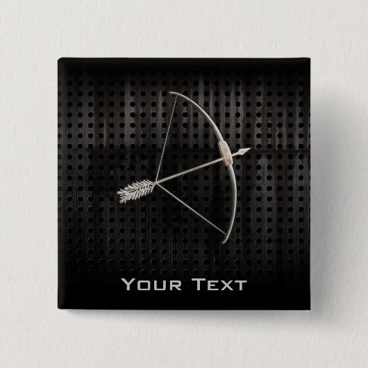 クールなアーチェリー 缶バッジ (正面)