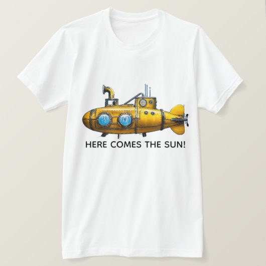 クールなイエローサブマリンTシャツ！ Tシャツ (デザイン正面)
