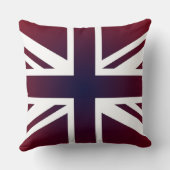 クールなイギリスのユニオンジャックの旗 クッション (裏面)