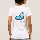 クールなインディゴ Tシャツ (裏面)