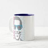 クールなオバマの2012年のコーヒー・マグ ツートーンマグカップ (正面左)