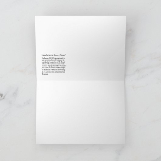 クールなオバマ カード (内部)