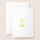 クールなオーストラリアのエミューのバースデー・カード 箔カード (裏面封筒付き)