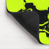 クールなオートバイのバイクのシルエット マウスパッド (コーナー)