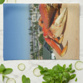 クールなカニの台所タオル! キッチンタオル (折り畳み)