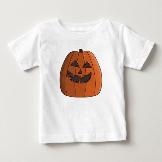 クールなカボチャ ベビーTシャツ (正面)
