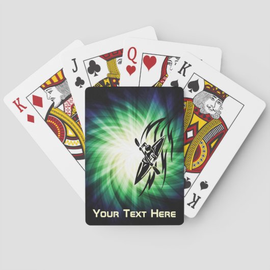 クールなカヤックを漕ぐこと トランプ (裏面)