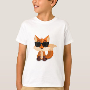 クールなキツネ Tシャツ