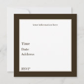 クールなキャンプ愛好家のパーティー 招待状 (裏面)