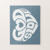 クールなキリスト教の神は愛聖書の詩の聖なる書物、経典です ジグソーパズル (縦)