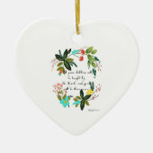 クールなキリスト教の芸術-アイザイアの54:13 セラミックオーナメント (正面)