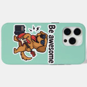 クールなギタードッグ ステッカー | 最高のバイブス Case-Mate iPhoneケース (裏面 (横))