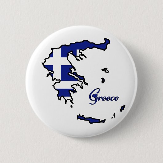 クールなギリシャ 缶バッジ (正面)