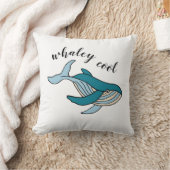 クールなクジラの少年 クッション (ブランケット)