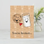 クールなクッキーおよびミルクの友人の漫画 招待状 (スタンド正面)