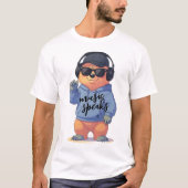 クールなクマのイラスト Tシャツ (正面)