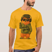 クールなクマのイラスト Tシャツ (正面)