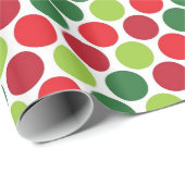 クールなクリスマスの水玉模様の包装紙 ラッピングペーパー (ロールコーナー)