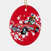 クールなクリスマス! セラミックオーナメント (右)